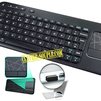 clavier-avec pavé tactile sans fil