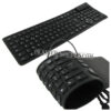 clavier souple usb noir