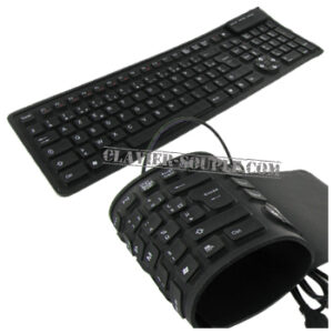 clavier souple usb noir