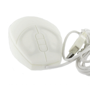 souris usb étanche blanche
