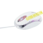 Kristal Souris USB lumineuse blanche