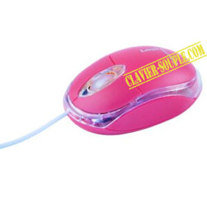Kristal Souris USB lumineuse rouge