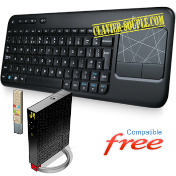 clavier-avec pavé tactile sans fil pour reebox
